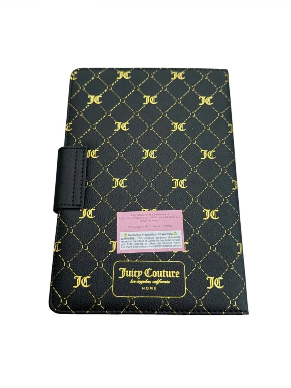 Juicy Couture Black Gold Journal Notebook & Diamond Pen | NEW